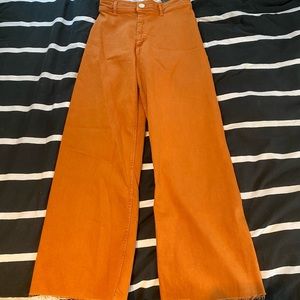 ZARA high waisted flare leg pants